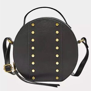 Fossil Courtney Black Canteen Crossbody Bag